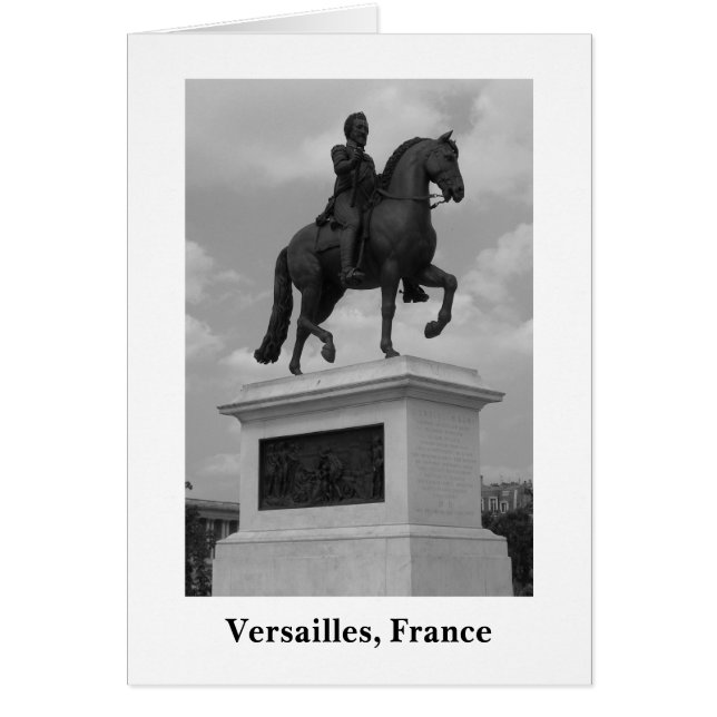 Statue te Versailles (Blank) (Voorkant)