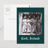 Statues of Cork, Ireland Briefkaart (Voorkant / Achterkant)