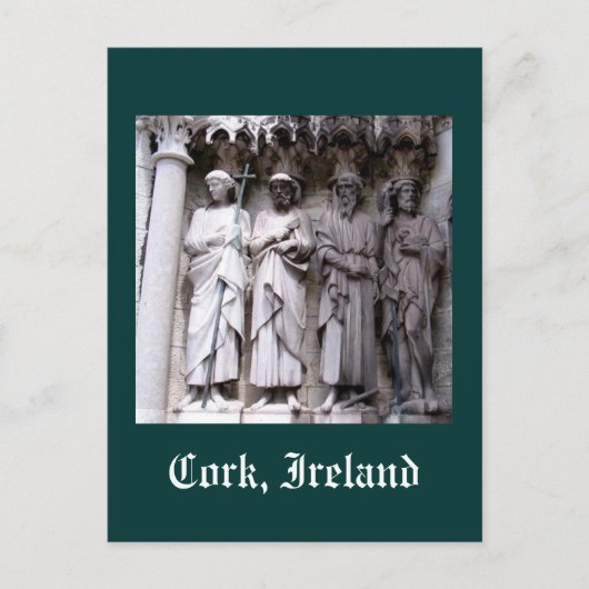 Statues of Cork, Ireland Briefkaart (Voorkant)