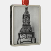 Statuette of Confucius as a Mandarin, Qing Metalen Ornament (Rechts)