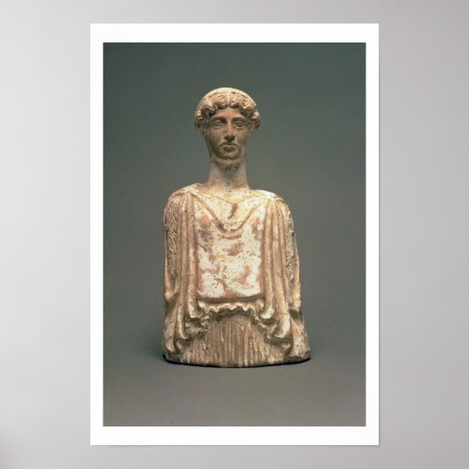 Statuette of Persephone, Attic, c.500 BC (terracot Poster (Voorkant)