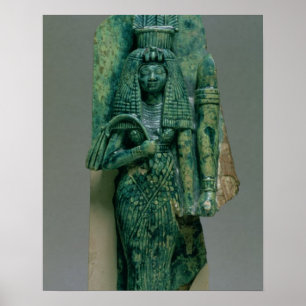 Statuette of Queen Tiye, echtgenote van Amenophis  Poster