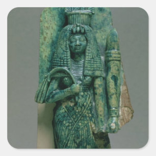 Statuette of Queen Tiye, echtgenote van Amenophis  Vierkante Sticker