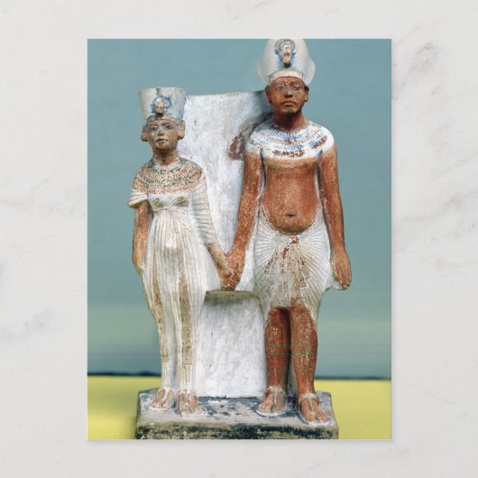 Statuette van Amenophis IV en Nefertiti Briefkaart (Voorkant)