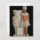 Statuette van Amenophis IV en Nefertiti Briefkaart (Voorkant / Achterkant)
