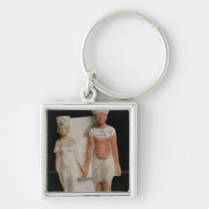 Statuette van Amenophis IV en Nefertiti Sleutelhanger