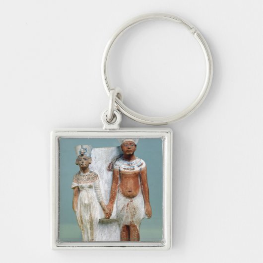 Statuette van Amenophis IV en Nefertiti Sleutelhanger (Voorkant)