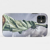 Status aangepaste monogram van de Vrijheid telefoo Case-Mate iPhone Case (Achterkant (horizontaal))