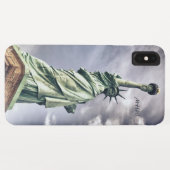 Status aangepaste monogram van de Vrijheid telefoo Case-Mate iPhone Case (Achterkant (horizontaal))