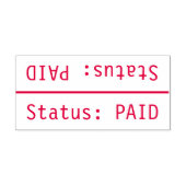 "Status: BETAALD" Rubberstempel Zelfinktende Stempel (Design)