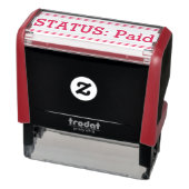 "STATUS: Betaald" Rubberstempel Zelfinktende Stempel (Product)
