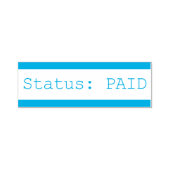 "Status: BETAALD" Rubberstempel Zelfinktende Stempel (Design)