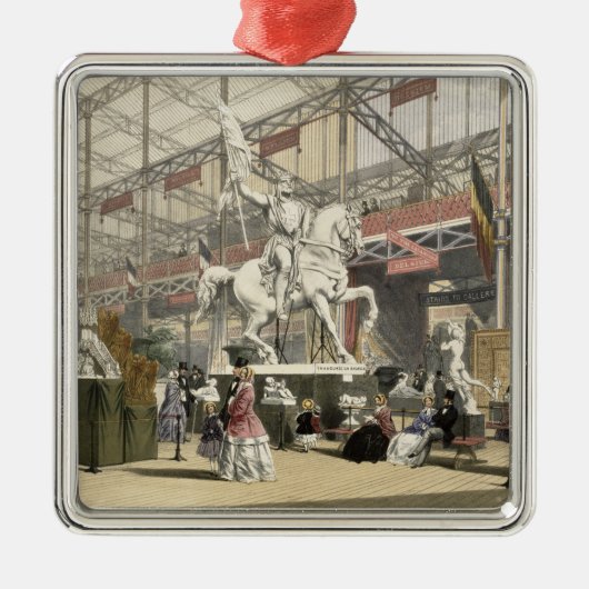 Status in het Belgische deel van de Grote Exhibi Metalen Ornament (Voorkant)