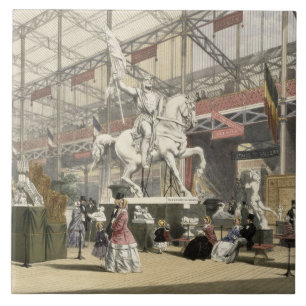 Status in het Belgische deel van de Grote Exhibi Tegeltje