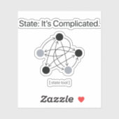 Status Is Ingewikkeld Programmeur Humor Sticker (Vel)