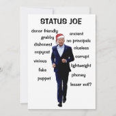 Status Joe Feestdagenkaart (Voorkant)