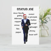 Status Joe Feestdagenkaart (Staand voorkant)
