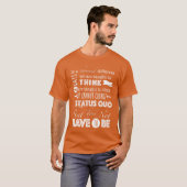 Status Quo Citaat vrienden T-shirt (Voorkant volledig)