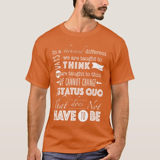 Status Quo Citaat vrienden T-shirt (Voorkant)
