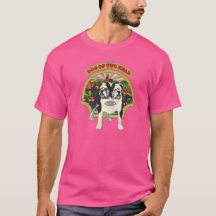 Status-quo-hond van twee hoofd t-shirt