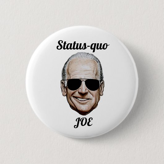 Status-quo Joe Ronde Button 5,7 Cm (Voorkant)