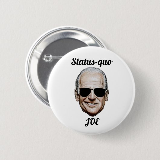 Status-quo Joe Ronde Button 5,7 Cm (Voorkant /achterkant)