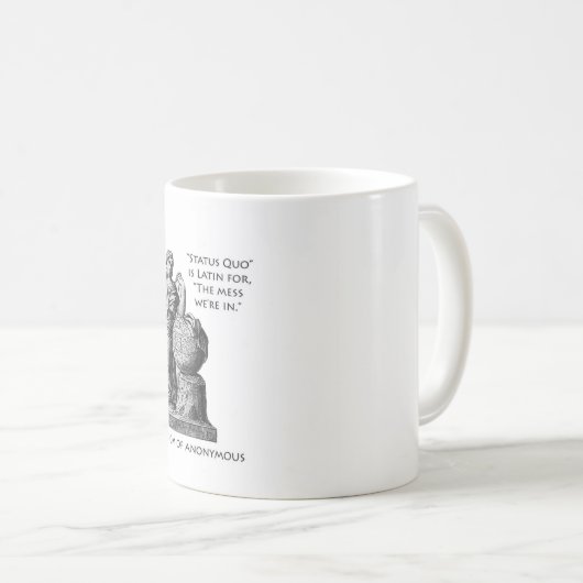 "Status quo"-mok Koffiemok (Voorkant rechts)