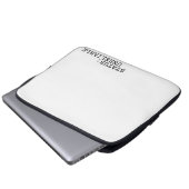 Status Unreliable Minimalist Professional  Laptop Sleeve (Voorkant onderkant)