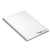 Status Unreliable Minimalist Typographic Spiral  Notitieboek (Rechterzijde)