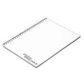 Status Unreliable Minimalist Typographic Spiral  Notitieboek (Linkerzijde)