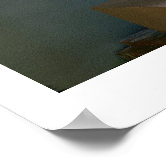 Status van Apollo, Grieks, c.480-400 BC (marmer) Poster (Hoek)