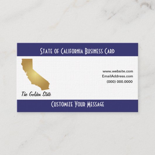 Status van California Business Card Template Visitekaartje (Voorkant)