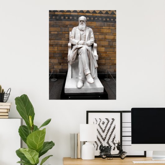 Status van Charles Darwin Poster (Thuiskantoor)