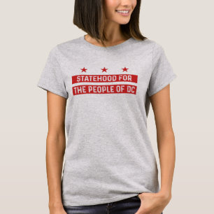 status van de bevolking van Washington DC T-shirt