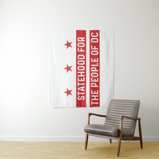 status van de bevolking van Washington DC  Wandkleed (In situ)