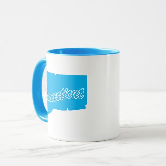 Status van de Mok van de Vorm van de Connecticut (Voorkant links)