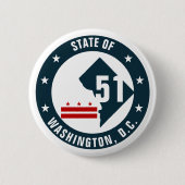 Status van de Washington DC-Logo Button (Voorkant)