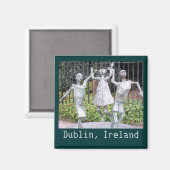 Status van Dublin, Ierland Magneet (Voorkant / Achterkant)