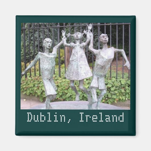 Status van Dublin, Ierland Magneet (Voorkant)