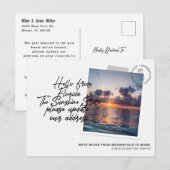 Status van Florida Destination Moving Announcement Uitnodiging Briefkaart (Voorkant / Achterkant)