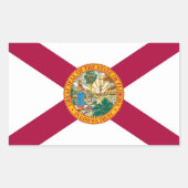 Status van Florida Rechthoekige Sticker (Voorkant)