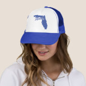 Status van Florida Shape Trucker Hat Pet (In situ)