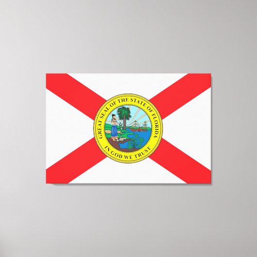 Status van Florida vlag Canvas Afdruk (Voorkant)