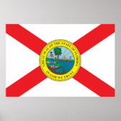 Status van Florida vlag Poster (Voorkant)