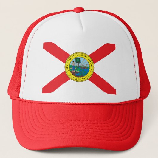 Status van Florida vlag Trucker Pet (Voorkant)