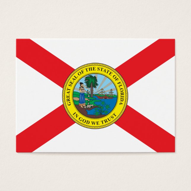 Status van Florida vlag Visitekaartjes (Voorkant)