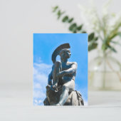 Status van Griekse soldaat in Athene, Griekenland Briefkaart (Staand voorkant)