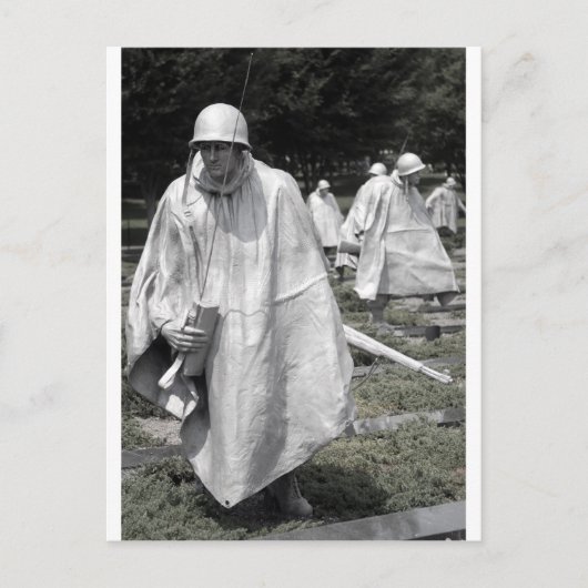 Status van herdenkingsveteranen in de Koreaanse oo Briefkaart (Voorkant)