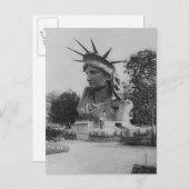 Status van het Bevrijdingshoofd - Park Parijs Briefkaart (Voorkant / Achterkant)