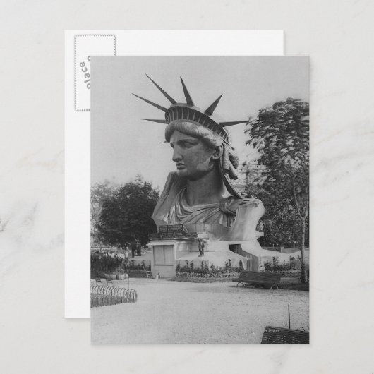 Status van het Bevrijdingshoofd - Park Parijs Briefkaart (Voorkant / Achterkant)